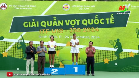 Giải Quần vợt quốc tế ITF U18-J30 2024 tại Ninh B&igrave;nh th&agrave;nh c&ocirc;ng tốt đẹp