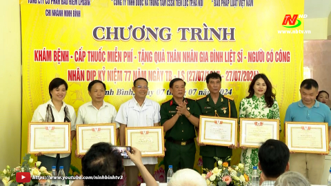 Kh&aacute;m bệnh, tư vấn, cấp ph&aacute;t thuốc miễn ph&iacute; cho người c&oacute; c&ocirc;ng tr&ecirc;n địa b&agrave;n tỉnh Ninh B&igrave;nh