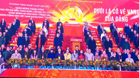 Chương tr&igrave;nh nghệ thuật đặc biệt ch&agrave;o mừng th&agrave;nh c&ocirc;ng Đại hội XIV của Đảng