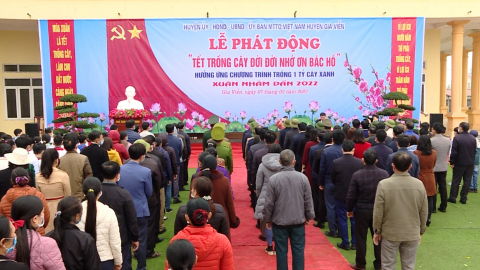 Năm 2022: Gia Viễn phấn đấu trồng 221.000 c&acirc;y xanh
