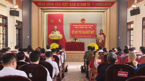 Kỳ họp thứ 21, HĐND huyện Y&ecirc;n Kh&aacute;nh kh&oacute;a XV