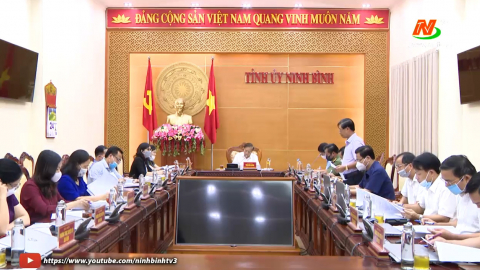 Thường trực Tỉnh ủy triển khai nhiệm vụ c&ocirc;ng t&aacute;c qu&yacute; IV năm 2021