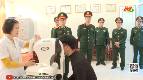 Bộ CHQS tỉnh kiểm tra c&ocirc;ng t&aacute;c kh&aacute;m tuyển nghĩa vụ qu&acirc;n sự