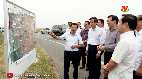 Đo&agrave;n C&ocirc;ng t&aacute;c th&agrave;nh vi&ecirc;n Ch&iacute;nh phủ khảo s&aacute;t, kiểm tra hiện trường, nắm bắt tiến độ triển khai thực hiện một số dự &aacute;n giao th&ocirc;ng trọng điểm tr&ecirc;n địa b&agrave;n tỉnh.