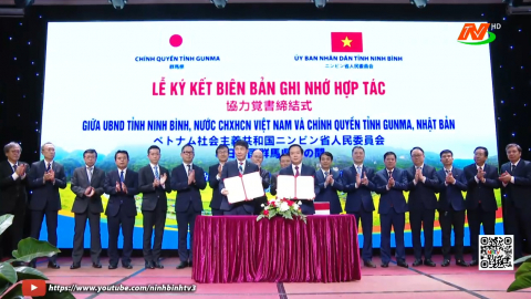 Hội đ&agrave;m, k&yacute; kết Bi&ecirc;n bản ghi nhớ hợp t&aacute;c giữa UBND tỉnh Ninh B&igrave;nh v&agrave; Ch&iacute;nh quyền tỉnh Gunma (Nhật Bản)