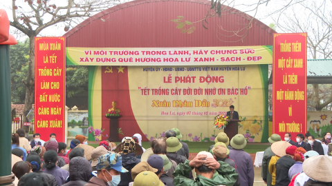 Hoa Lư ph&aacute;t động ''Tết trồng c&acirc;y đời đời nhớ ơn B&aacute;c Hồ''