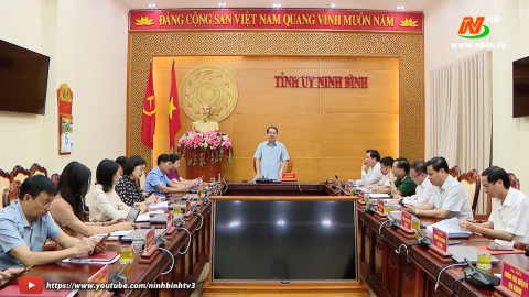 Thường trực Tỉnh ủy triển khai nhiệm vụ trọng t&acirc;m c&ocirc;ng t&aacute;c th&aacute;ng 9