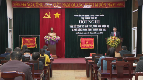 Văn ph&ograve;ng Tỉnh ủy triển khai nhiệm vụ năm 2023
