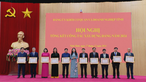 Đảng ủy Khối Cơ quan v&agrave; Doanh nghiệp tỉnh tổng kết c&ocirc;ng t&aacute;c năm 2024