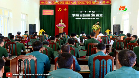 Nho Quan huấn luyện D&acirc;n qu&acirc;n Binh chủng năm 2022