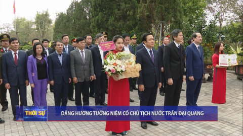  D&acirc;ng hương tưởng niệm cố Chủ tịch nước Trần Đại Quang