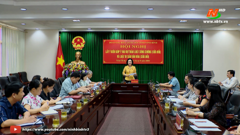 Hội nghị lấy &yacute; kiến g&oacute;p &yacute; Dự thảo Luật C&ocirc;ng chứng (sửa đổi) v&agrave; Luật Di sản văn ho&aacute; (sửa đổi)
