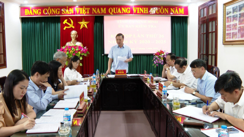 Kỳ họp thứ 26 của Ủy ban Kiểm tra Tỉnh ủy