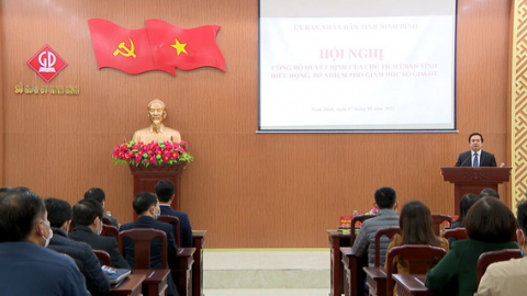 C&ocirc;ng bố quyết định của Chủ tịch UBND tỉnh về điều động, bổ nhiệm c&aacute;n bộ