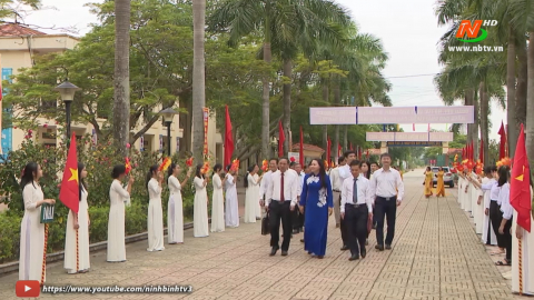 Trường THPT Y&ecirc;n Kh&aacute;nh A khai giảng năm học mới