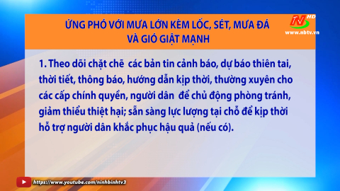 Ứng ph&oacute; với mưa lớn k&egrave;m lốc, s&eacute;t, mưa đ&aacute; v&agrave; gi&oacute; giật mạnh
