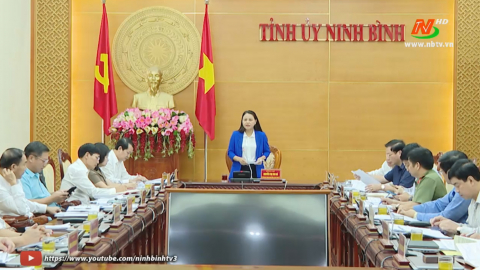 Hội nghị Ban Thường vụ Tỉnh ủy - 14/10/2022