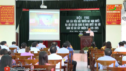 Hội thi b&aacute;o c&aacute;o vi&ecirc;n giỏi huyện Y&ecirc;n Kh&aacute;nh, Kim Sơn 