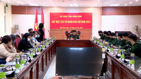 Bộ CHQS tỉnh gặp mặt c&aacute;c cơ quan b&aacute;o ch&iacute;