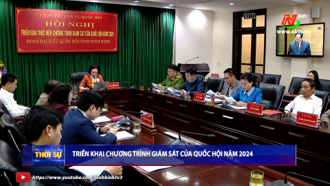 Hội nghị trực tuyến triển khai thực hiện chương tr&igrave;nh gi&aacute;m s&aacute;t của Quốc hội năm 2024