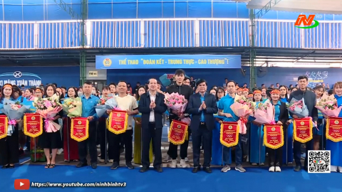 Khai mạc Giải Thể thao c&ocirc;ng nh&acirc;n lao động tỉnh Ninh B&igrave;nh lần thứ I