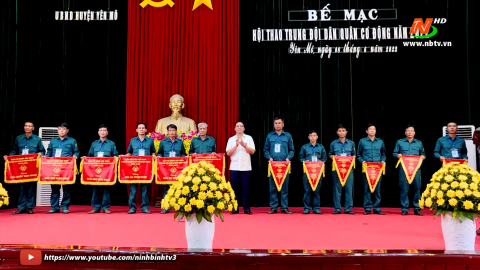 Hội thao Trung đội D&acirc;n qu&acirc;n cơ động huyện Y&ecirc;n M&ocirc; th&agrave;nh c&ocirc;ng tốt đẹp
