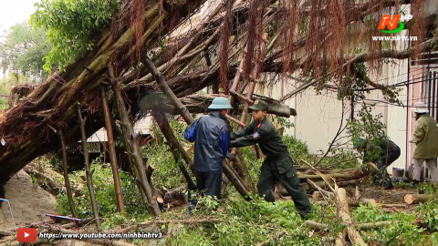 Th&agrave;nh phố Ninh B&igrave;nh đảm bảo vệ sinh m&ocirc;i trường sau b&atilde;o