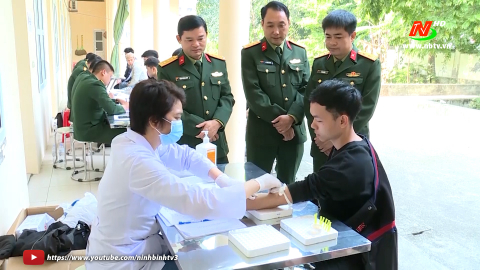 Hoa Lư chủ động l&agrave;m tốt c&ocirc;ng t&aacute;c tuyển chọn, gọi c&ocirc;ng d&acirc;n nhập ngũ