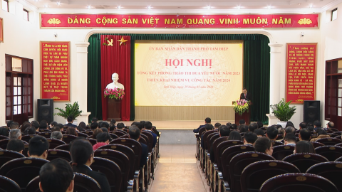 Tam Điệp tổng kết phong tr&agrave;o thi đua y&ecirc;u nước năm 2023
