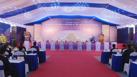 Khởi c&ocirc;ng Dự &aacute;n đầu tư x&acirc;y dựng v&agrave; kinh doanh hạ tầng Cụm c&ocirc;ng nghiệp Kh&aacute;nh Lợi