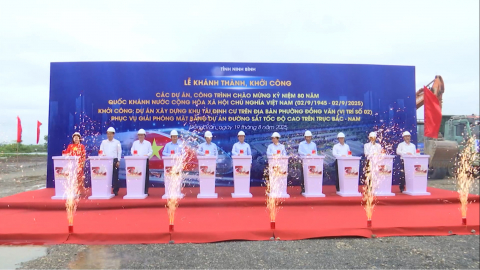 Ph&oacute; Thủ tướng Ch&iacute;nh phủ Trần Hồng H&agrave; dự lễ khởi c&ocirc;ng Dự &aacute;n x&acirc;y dựng khu t&aacute;i định cư tại phường Đồng Văn