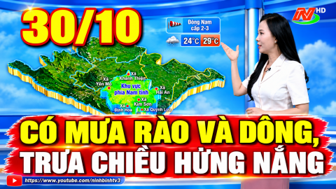 Dự b&aacute;o thời tiết mới nhất đ&ecirc;m nay v&agrave; ng&agrave;y 30/10: Trời nhiều m&acirc;y, c&oacute; l&uacute;c c&oacute; mưa r&agrave;o v&agrave; d&ocirc;ng