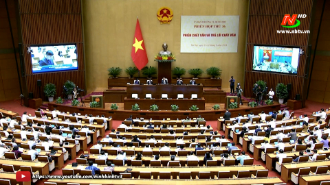 Phi&ecirc;n chất vấn v&agrave; trả lời chất vấn của Ủy ban Thường vụ Quốc hội th&agrave;nh c&ocirc;ng tốt đẹp