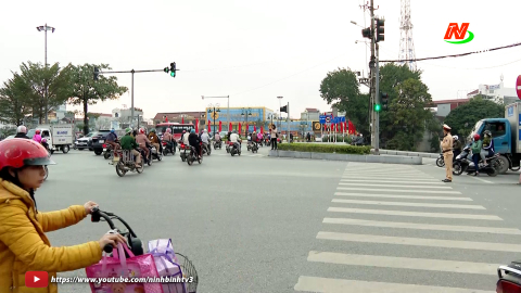 C&ocirc;ng an TP. Ninh B&igrave;nh đảm bảo ANTT dịp Tết nguy&ecirc;n đ&aacute;n