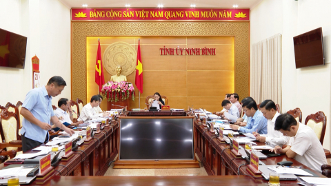 Hội nghị Ban Thường vụ Tỉnh ủy ng&agrave;y 21/9/2022