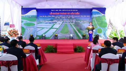 Kh&aacute;nh th&agrave;nh v&agrave; gắn biển c&aacute;c c&ocirc;ng tr&igrave;nh ch&agrave;o mừng Đại hội đại biểu Đảng bộ tỉnh lần thứ I, nhiệm kỳ 2025-2030