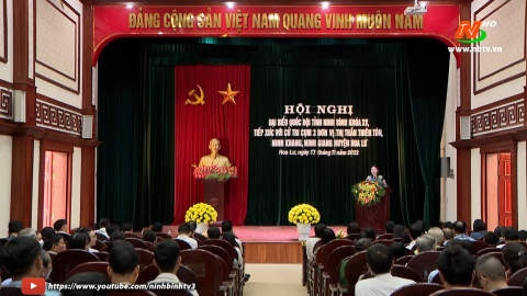 Đo&agrave;n ĐBQH tỉnh tiếp x&uacute;c cử tri huyện Hoa Lư