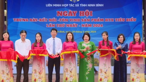 Ng&agrave;y hội &ldquo;Trưng b&agrave;y - Kết nối -T&ocirc;n vinh sản phẩm HTX ti&ecirc;u biểu lần thứ nhất&rdquo;