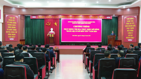 Ph&aacute;t động thi đua thực hiện m&ocirc; h&igrave;nh " Đảng bộ cơ sở bốn tốt " năm 2024