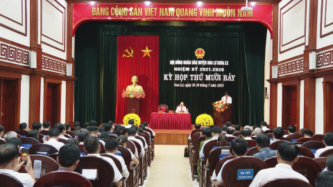 Kỳ họp thứ 17, HĐND huyện Hoa Lư kho&aacute; XX