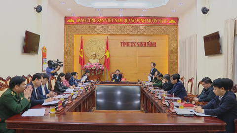 Thường trực Tỉnh ủy giao ban c&ocirc;ng t&aacute;c th&aacute;ng 2/2023