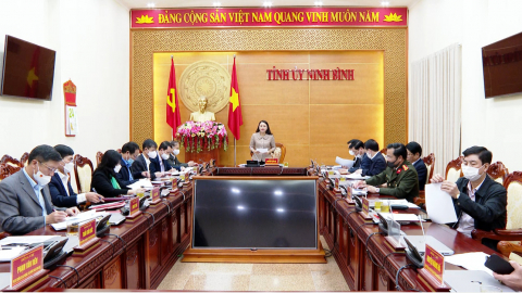 Hội nghị Ban Thường vụ Tỉnh ủy ng&agrave;y 24/1