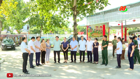 Thẩm định c&aacute;c x&atilde; NTM N&acirc;ng cao, kiểu mẫu tại huyện Nho Quan