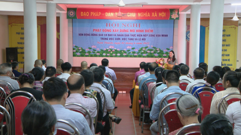 Thực hiện nếp sống văn minh trong việc cưới, việc tang v&agrave; lễ hội