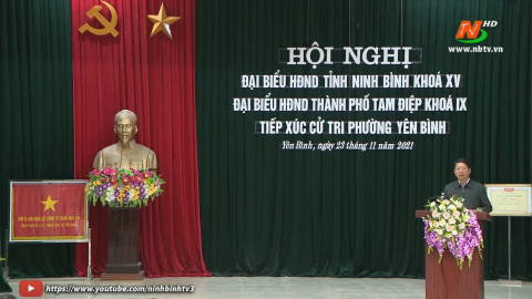 Đại biểu HĐND tỉnh tiếp x&uacute;c cử tri phường Y&ecirc;n B&igrave;nh