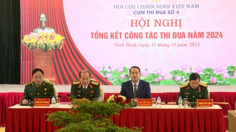 Cụm thi đua số 4 Hội Cựu chiến binh Việt Nam tổng kết c&ocirc;ng t&aacute;c thi đua năm 2024