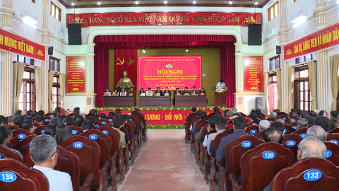 Tiếp x&uacute;c giữa cử tri với người ứng cử đại biểu Quốc hội, đại biểu Hội đồng nh&acirc;n d&acirc;n tỉnh tại x&atilde; Giao Ph&uacute;c, Giao H&ograve;a