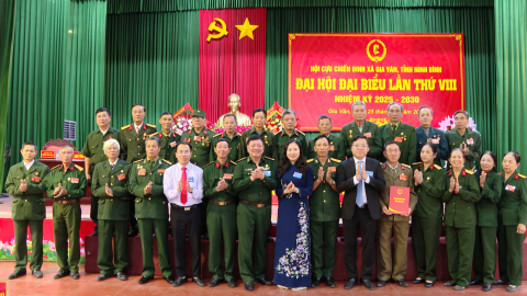 Đại hội đại biểu Hội Cựu chiến binh x&atilde; Gia V&acirc;n nhiệm kỳ 2025 - 2030