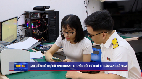 Cao điểm hỗ trợ hộ kinh doanh chuyển đổi từ thuế kho&aacute;n sang k&ecirc; khai