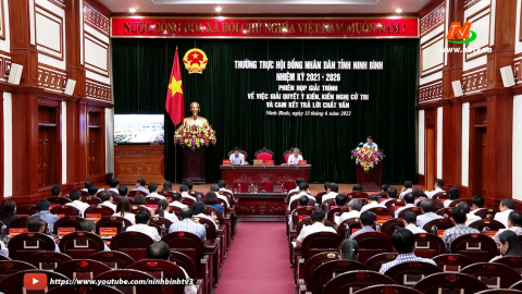 Phi&ecirc;n giải tr&igrave;nh về việc giải quyết &yacute; kiến, kiến nghị của cử tri v&agrave; cam kết trả lời chất vấn